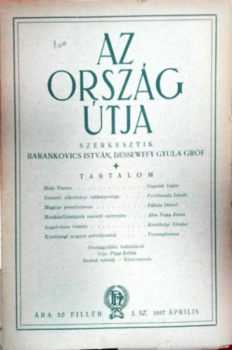 Az orszg tja 1937 prilis 2. szm