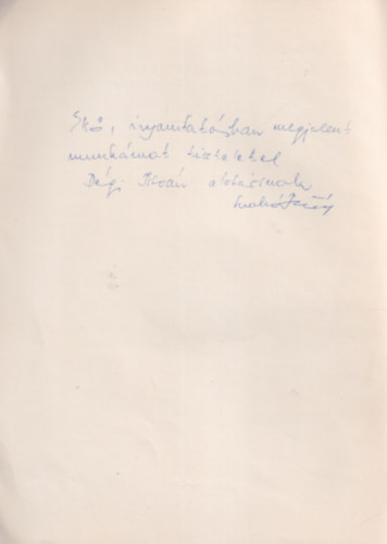 Szab� Istv�n - A szegedi ipar fejl�d�s�nek n�h�ny fejezete - K�l�nlenyomat - dedik�lt