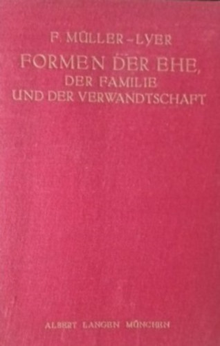 Formen der Ehe, der Familie und der Verwandtschaft