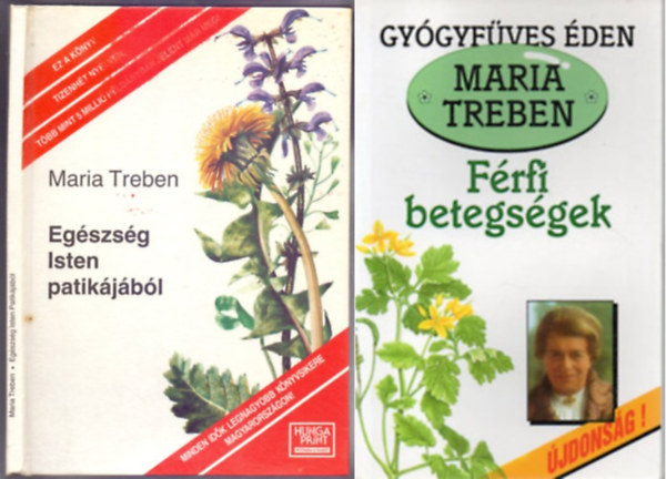 Maria Treben - Egszsg Isten patikjbl + Frfi betegsgek  (2 ktet )