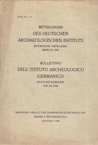 Mitteilungen des Deutschen Archaeologischen Instituts (1944)