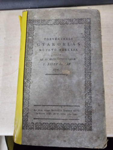 Trvnybli gyakorls mutat tblja, vagy az erdlyi gyfolysok: melyben Minden, az Erdlyi Nagy Fejedelemsg Trvny Knyveiben, s...