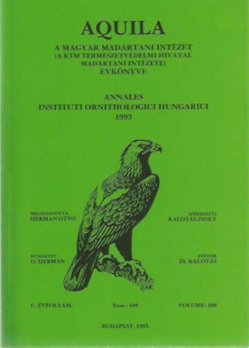 Aquila: A Magyar Madrtani Intzet vknyve 1993