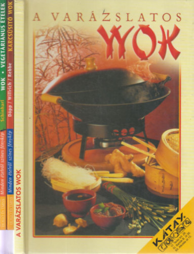 3 db. wok szakcsknyv (A varzslatos wok + Karcsst wok + Wok: vegetrinus telek)