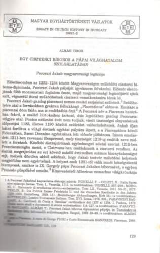 Egy ciszterci bboros a ppai vilghatalom szolglatban - Klnlenyomat
