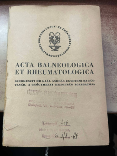 Acta Balneologica et Rheumatologica