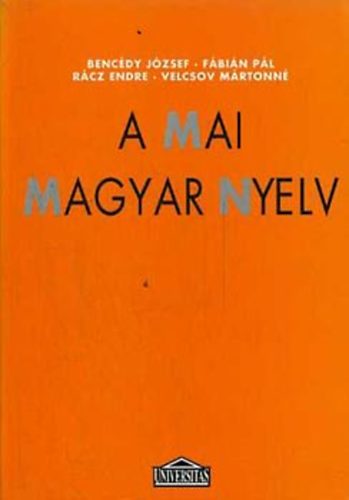 A mai magyar nyelv