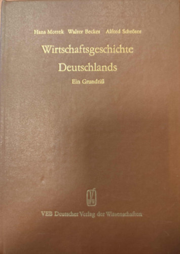 Wirtschaftsgeschichte Deutschlands - Ein Grundriss Band III