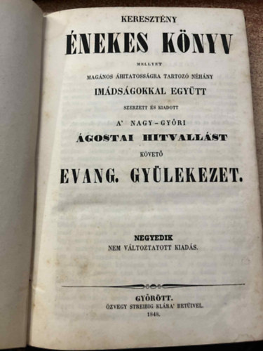 Keresztny nekes knyv(Imdsggal egytt)