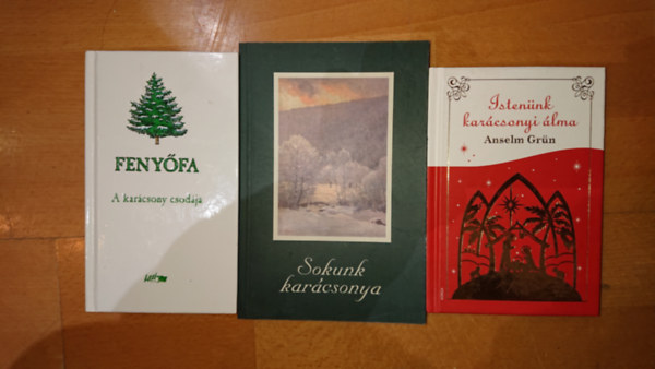 3 db karcsonyi knyv: Sokunk karcsonya, Istennk karcsonyi lma, Fenyfa - A karcsony csodja