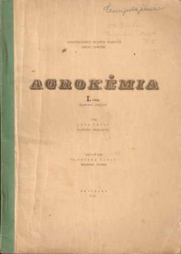 Agrokmia I. (egyetemi jegyzet)