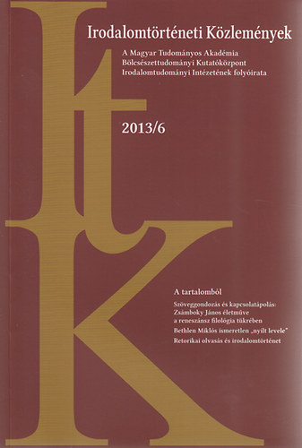 Irodalomtrtneti kzlemnyek 2013/6