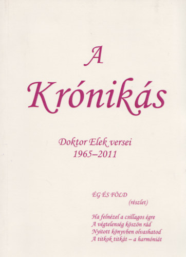 A Krniks - Doktor Elek versei 1965-2011