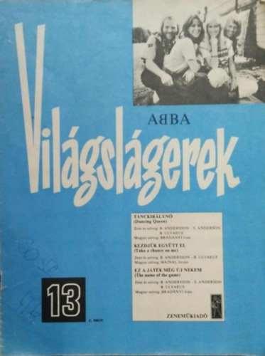 Abba - Vilgslgerek 13. (Kottk)