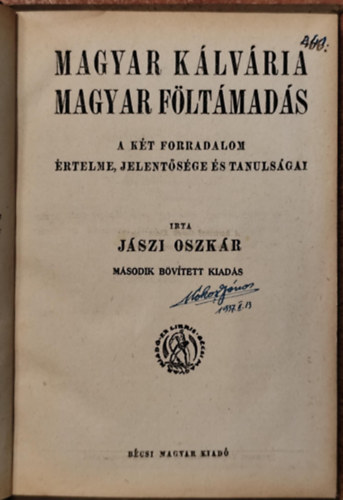 Magyar klvria, magyar fltmads