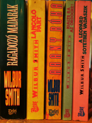 5 db. Wilbur Smith könyv