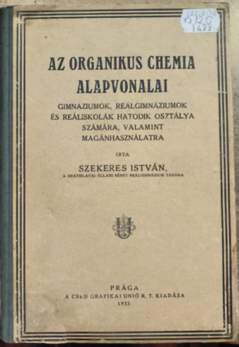 Az organikus chemia alapvonalai (1923)