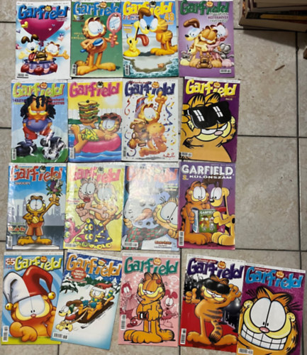 17 db Garfield magazin: 2010/2, 2010/4, 2010/7-8, 2010/9, 2010/10, 2011/jlius, 2011/ december, 2012/janur, 2012/jlius, 2012/augusztus, 2012/dec, 2013/2, 2013/jnius, 2013/december, 2016/februr, 2016/jlius, 2016/november