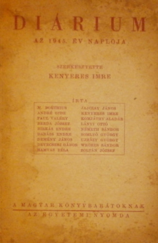 Di�rium: Az 1945. �v napl�ja