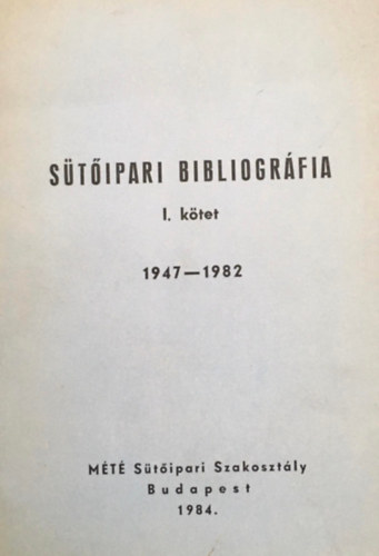 Csabafi Andrs Kovcs Istvnn - Stipari bibliogrfia I. ktet (1947-1982)