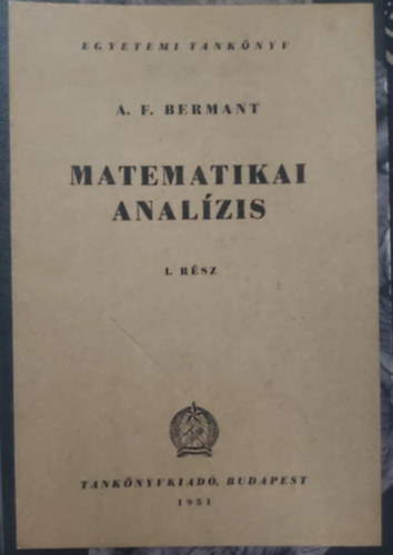 Matematikai analzis I-II.