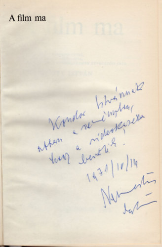 A film ma- dedik�lt