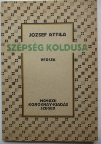 Sz�ps�g koldusa - Versek (Hasonm�s kiad�s)