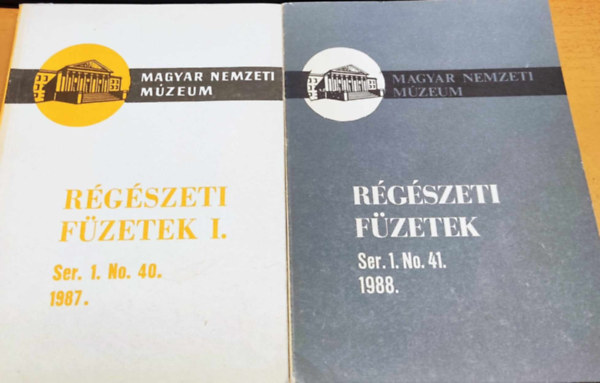 2 db Rgszeti fzetek (Magyar Nemzeti Mzeum)