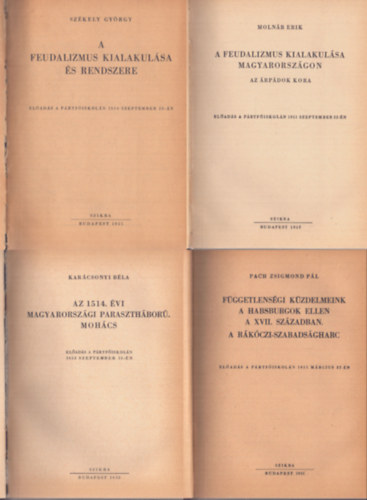 8 db magyar t�rt�nelmi m� egybek�tve