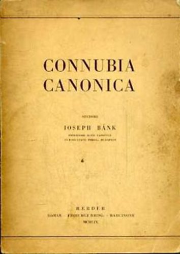 Joseph Bnk - Connubia canonica