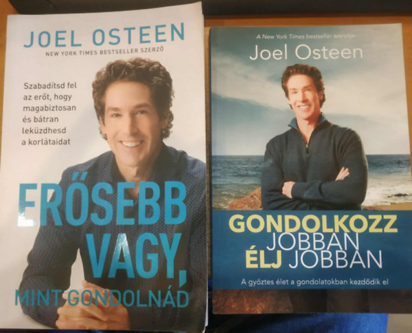 2 db Joel Osteen: Ersebb vagy, mint gondolnd + Gondolkozz jobban, lj jobban