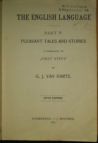 The English Language Part I.: Pleasant Tales and Stories