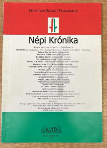 Milassin Bla  (fszerk.) - Npi Krnika 2001/4.