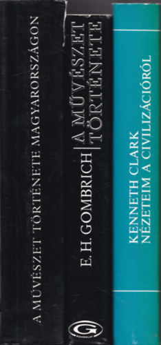 3 db. m�v�szett�rt�net k�nyv: A m�v�szet t�rt�nete Magyarorsz�gon + A m�v�szet t�rt�nete + N�zeteim a civiliz�ci�r�l