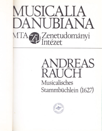 Andreas Rauch: Musicalisches Stammbchlein (1627)