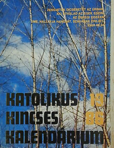 Katolikus kincses kalendrium 1986