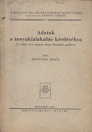 Adatok a tanyakialakuls krdshez