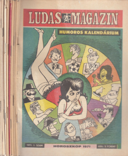 11 db. Ludas magazin 1971. (hi�ny: 8. sz�m)