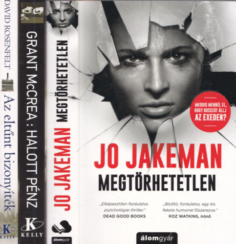 3 db krimi: Megt�rhetetlen + Halott p�nz + Az elt�nt bizony�t�k