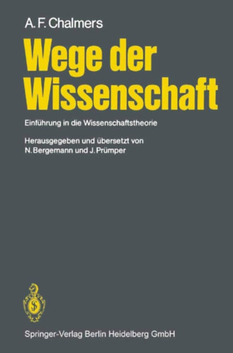 A.F. Chalmers - Wege der Wissenschaft - Einf�hrung in die Wissenschaftstheorie