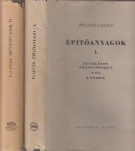 Palot�s L�szl� - �p�t�anyagok I-II.