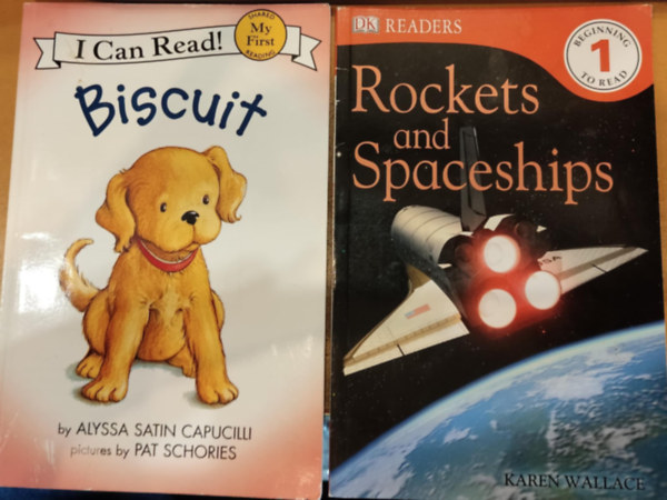 2 db Angol gyerekeknek: Biscuit (I Can Read!) + Rockets and Spaceships (Beginning to Read 1)