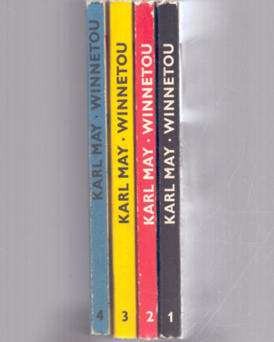 Winnetou 1-4. (1. Old Shatterhand, 2. Old Death, 3. Old Firehand, 4. Winnetou)