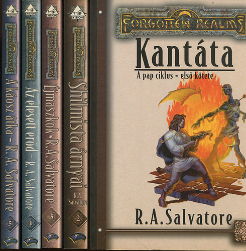 R. A. Salvatore - Pap ciklus 1-5.  (Kantta, Shilmista rnyai, jmaszkok, Az elesett erd, A kosz tka) Forgotten Realms