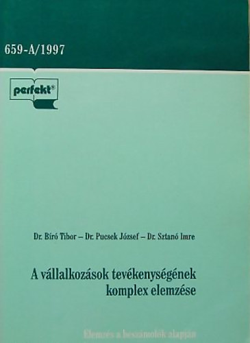 A vllalkozsok tevkenysgnek komplex elemzse
