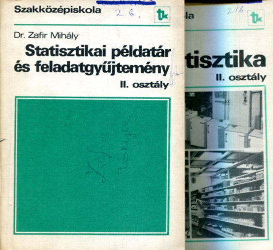 2 db ktet: Statisztika (II.o) s Statisztikai pldatr s feladatgyjtemny (II.o)