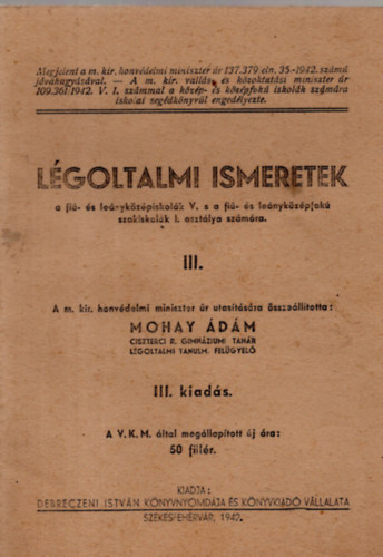 L�goltalmi ismeretek III.