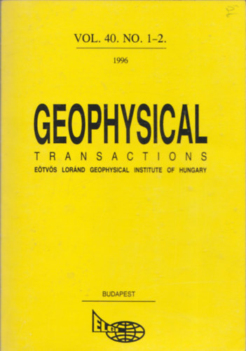 Geophysical Transactions Vol. 40./1-4.