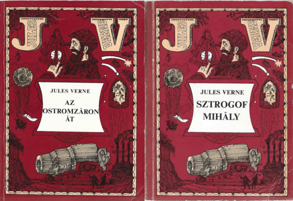 2 db k�nyv, Az ostromz�ron �t, Sztrogof Mih�ly