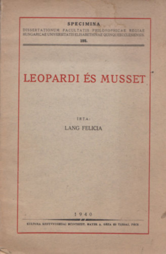 Leopardi s Musset (dediklt)